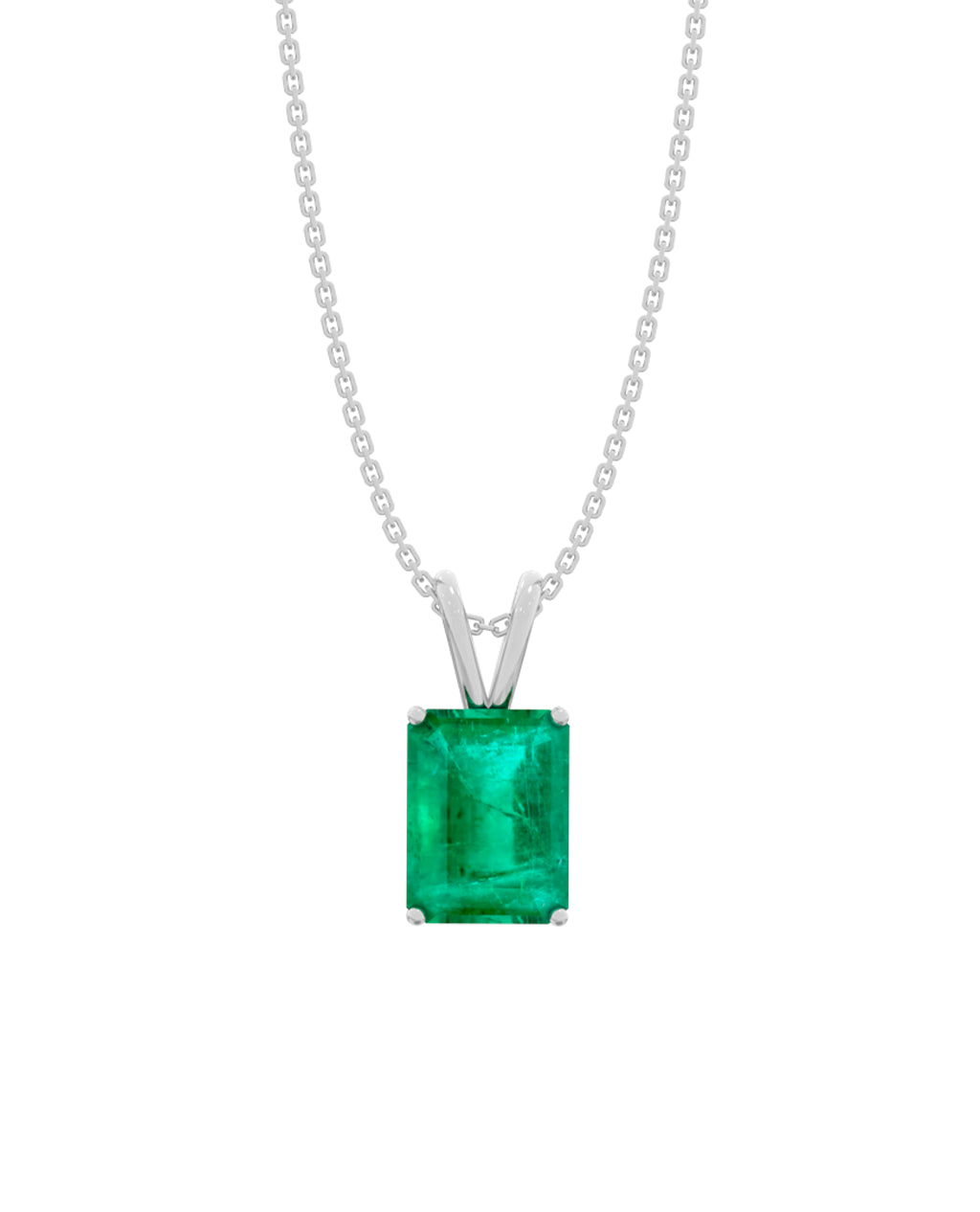 Colar Emeralda Retangular