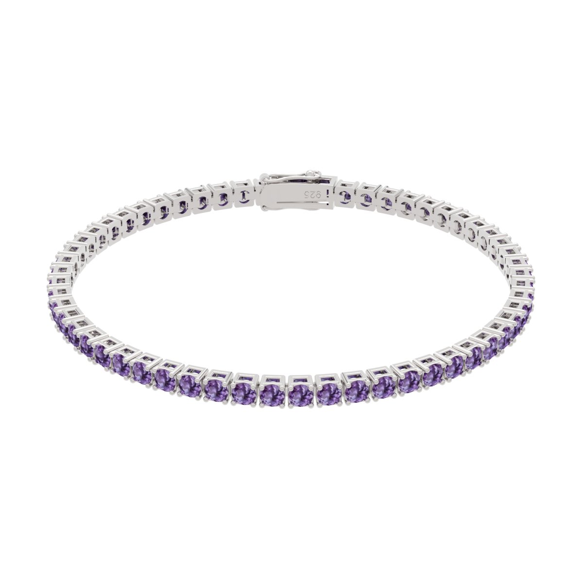 Pulseira Riviera Ametista 3mm - Santé Joias