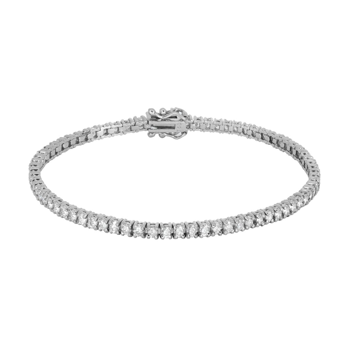 Pulseira Riviera Diamante 2mm 3pts - Santé Joias